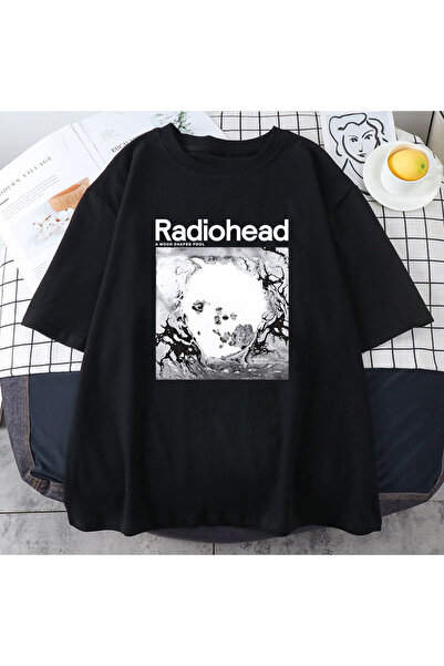 Tarzsokak Piscină neagră în formă de lună Radiohead Rock Band Hip Hop Streetw...