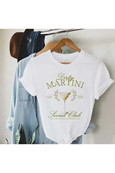 Tarzsokak Imprimeu alb în stil casual anii 90, cu decolteu în formă de O, la ...