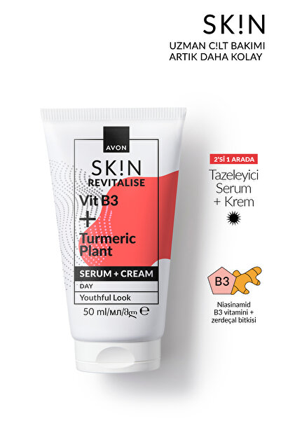 AVON SK!N Tazeleyici Krem + Serum 50 Ml.