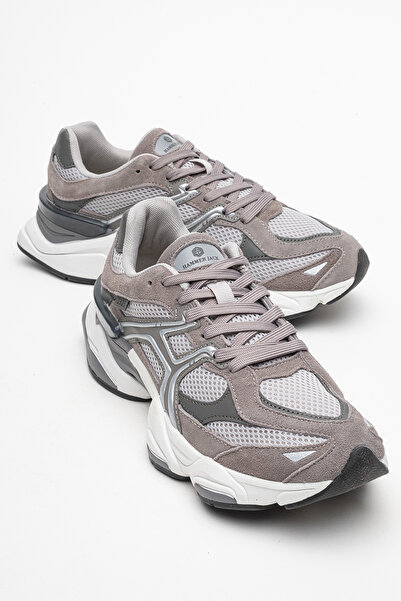 Hammer Jack Men's Lace-Up Comfortable Thick Sole Sneaker Hj 25009m Gray