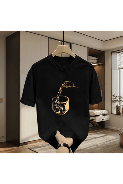 Tarzsokak Negru Super Frumos Pure Printed Heavy Trendy Brand Pure Printed Summer