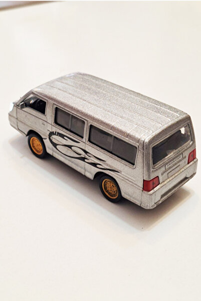 farddad Pull and Drop Minibus Toy | Metal Sprinter Bus | With Sound and Light - Front Doors Can Be Opened | Silver
