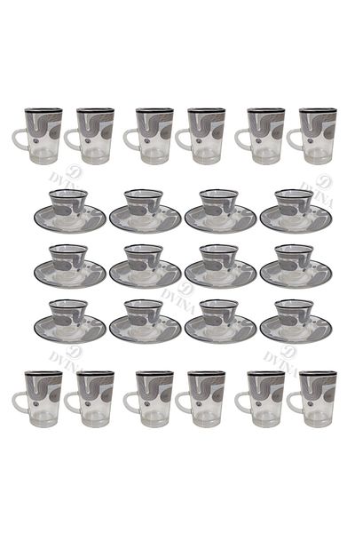 DVINA 36-piece coffee cup and tea set with saucers