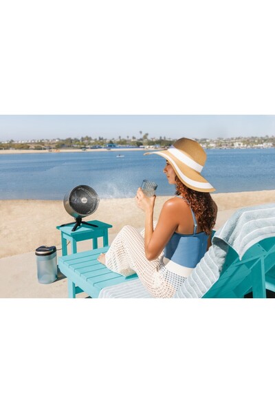 NINJA Shark Taşınabilir Buharlı Fan – Iç ve Dış Mekan Uyumlu, Siyah - HEDİYELİ