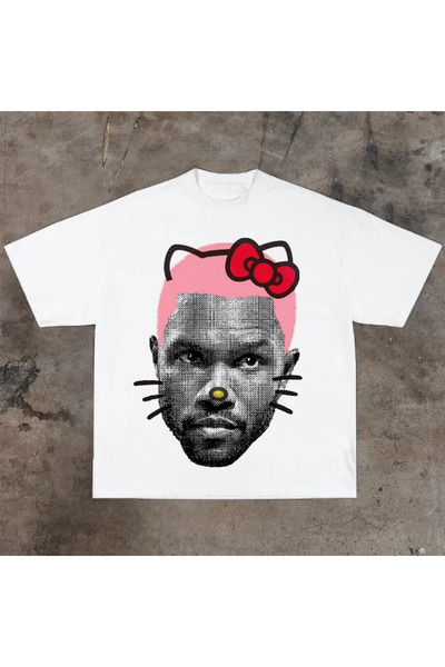 Tarzsokak ملابس علوية بيضاء مطبوعة كوميدية عتيقة ملابس هيب هوب صيفية