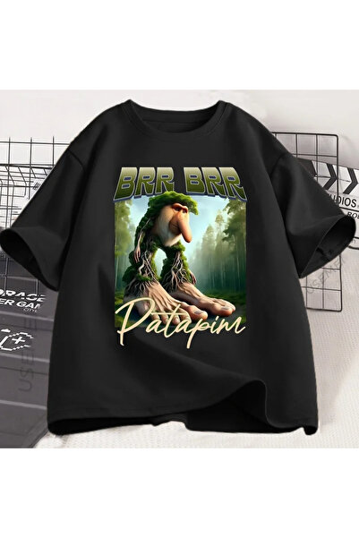 Tarzsokak Negru Brr Brr Patapim Amuzant Italian Brainrot Animale Y2k leri Lejer