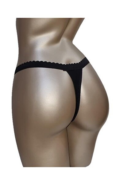 ioana boutique textile Thong panties, ioana boutique textile, ch1411, black, L