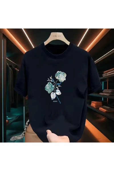 Tarzsokak Negru Versatil Lejer La modă Nou-nouț Imprimat pur Bază superioară ...