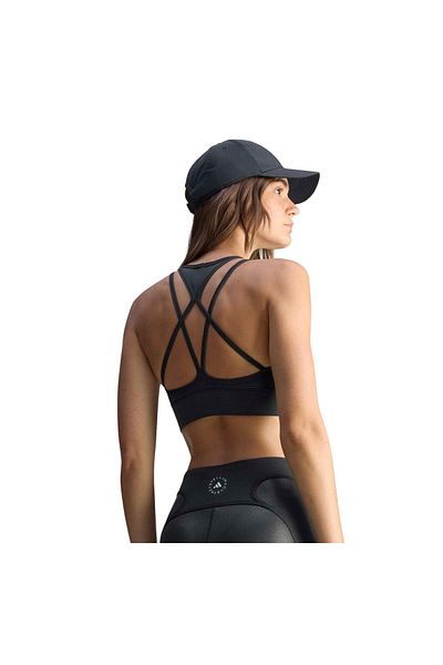 adidas Jm6089-K by Stella Mccartney Training Micro Dot Crop Women's Bustier Black