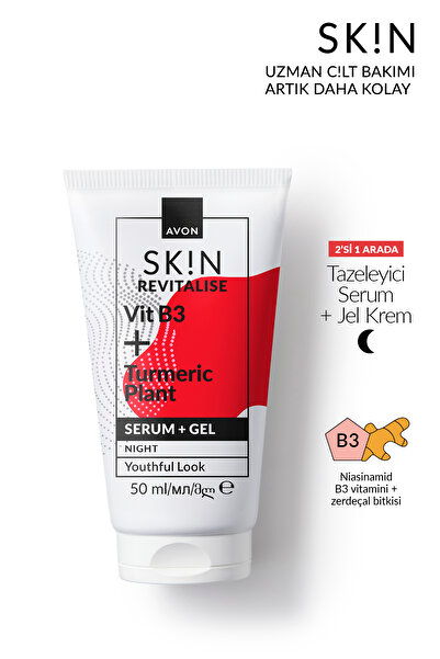 AVON SK!N Tazeleyici Serum + Jel Krem 50 Ml.