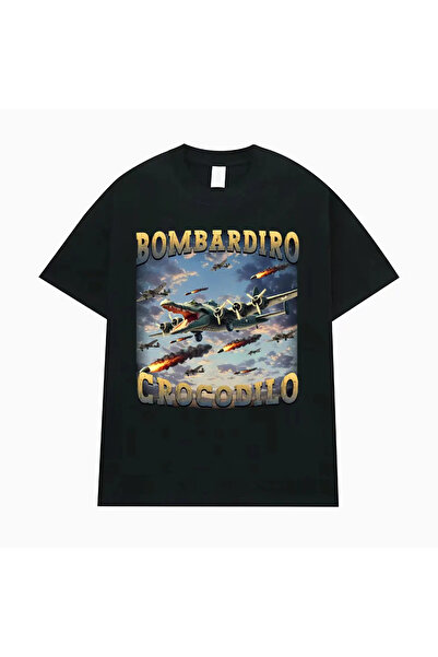 Tarzsokak تي شيرت أسود ترالاليرو ترلايلا هدايا ميم القرش المضحك قوطية عتيقة T-s