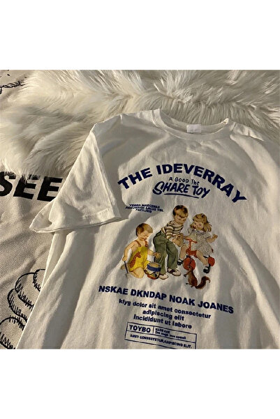 Tarzsokak Alb de vară, nou, cu imprimeu pentru studenți coreeni, cu imprimeu ...