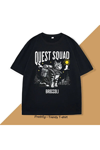 Tarzsokak سوداء كويست سكواد بروكلي جرافيك فينتاج الجناح الرابع ميرش زيدين ريو...