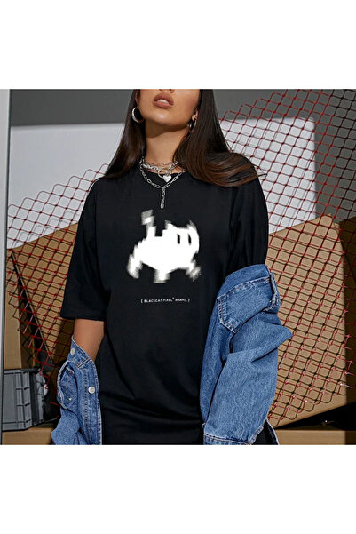 Tarzsokak Tricou negru cu imprimeu estetic Basic Streetwear Y2k Harajuku Gothic