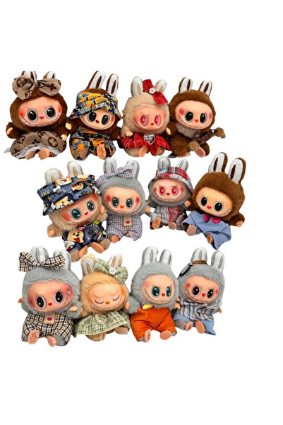 victiny Pluș Labubu într-o ținută elegantă, modele și culori combinate – Ediț...