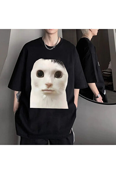 Tarzsokak Black Goofy Ahh Cat Cute Funny Meme Graphic Summer y Tops k