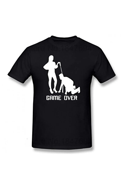 Tarzsokak Black Game Over Mire Mireasă Petrecere de burlacit Tricou amuzant d...