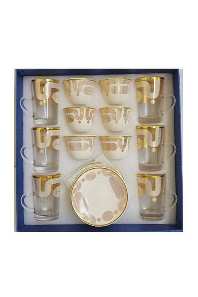 DVINA 36-piece coffee cup and tea set with saucers