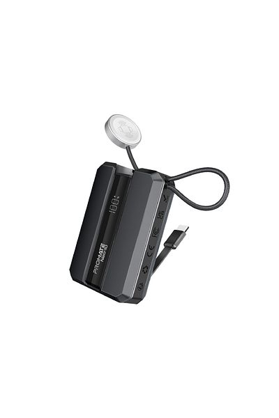 Promate Power bank For phone and apple watch 30w ultra-fast charger