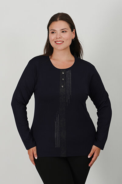 Lanze بلوزة من القطن الممشط بطبعة حجرية