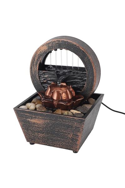 Generic Jiawu Tabletop Fountain, Indoor Waterfall Meditation Fountain, Desktop USB Water Fountain, Home Dec