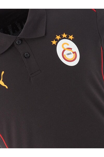 Galatasaray Γνήσιο μπλουζάκι προπόνησης με λαιμόκοψη Polo με άδεια χρήσης, με στάμπα Gs Lion, σε ξύλινο κουτί