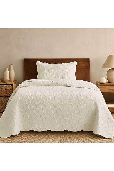 Evimcim Modern Elegance Single Bedspread and Pillowcase 180×246