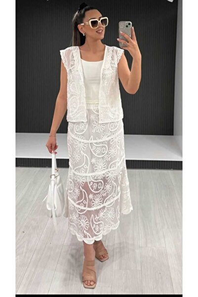 NÜANS MODA Fisto Skirt Blouse Set