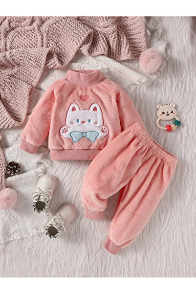 UniqueStore.ro Trening pufos cu două piese, model Kitty