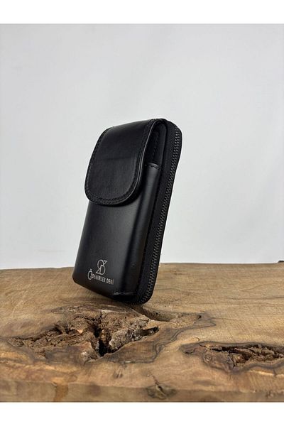 özdemirler deri Leather Phone Holder Handbag, Shoulder Strap Phone Holder