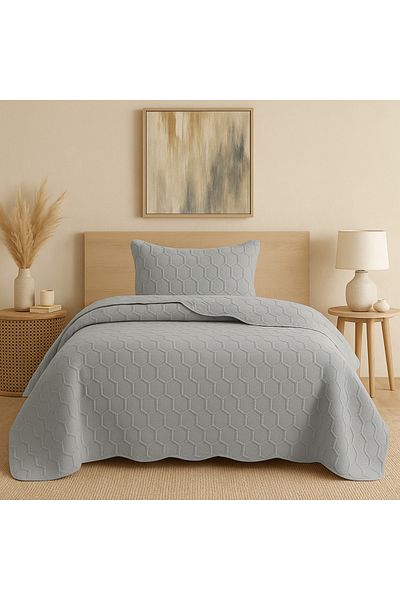 Evimcim Modern Elegance Single Bedspread and Pillowcase 180×244