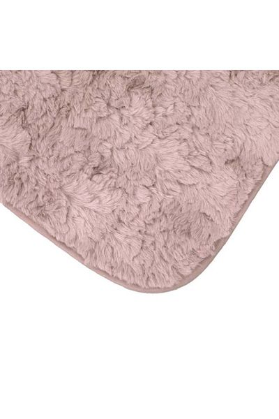 TOPI TOY Fluffy rug, dusty pink, imitation fur, 130 x 90 cm