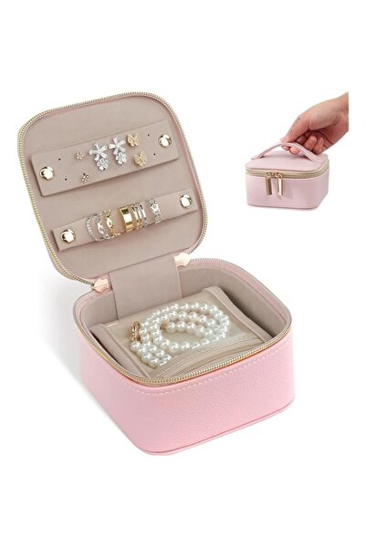 Generic Brand Jewelry Storage Box, Features 4 Clear Removable Bags for Neckla...