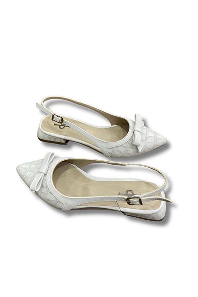Aldina Nucci Women's Ballerinas with Open Back Bow # 1052