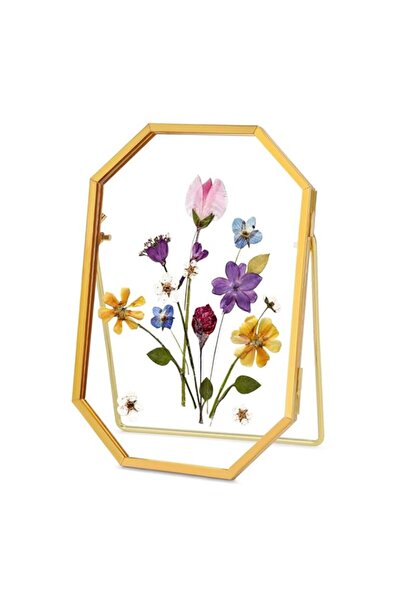 Generic Brand Glass Pressed Flower Frame Handmade, Metal Floating Picture Fra...