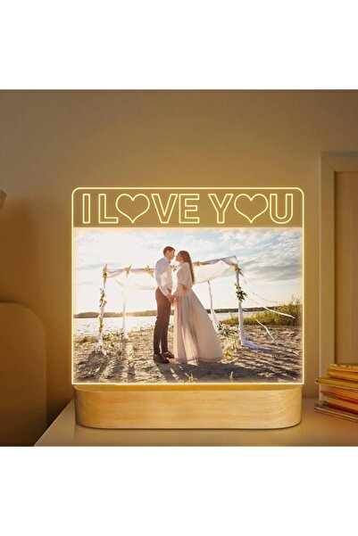 Generic Brand Picture Frame, I Love You 4"x 6" Acrylic Photo Frame with Warm ...
