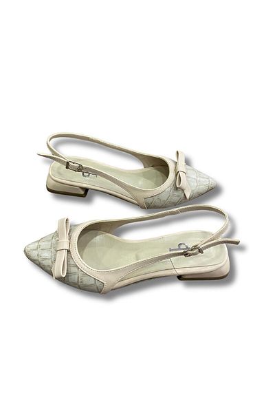 Aldina Nucci Women's Ballerinas with Open Back Bow # 1052