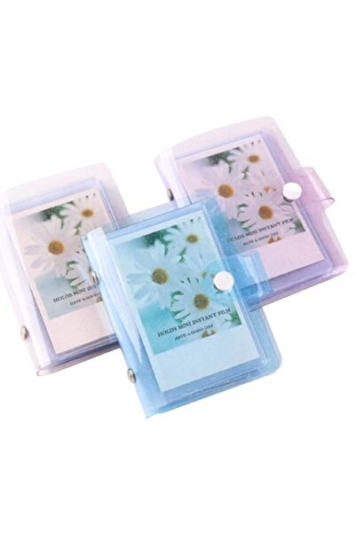 Generic MAKINGTEC 3-Pack 3-Inch Mini Photo Albums, Clear Sequin Portable Photo Cards for Storage Favorites