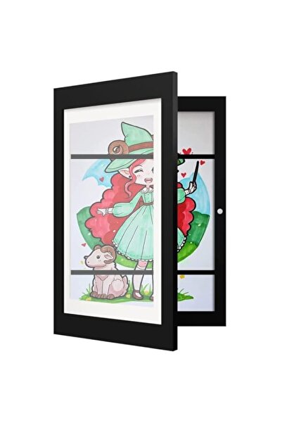 Generic Brand Kids Artwork Picture Frame, Walnut Art Frames, Front-Opening, T...