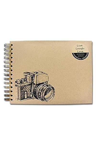 Generic ألبوم صور كبير فاخر مع نافذة (بيج)