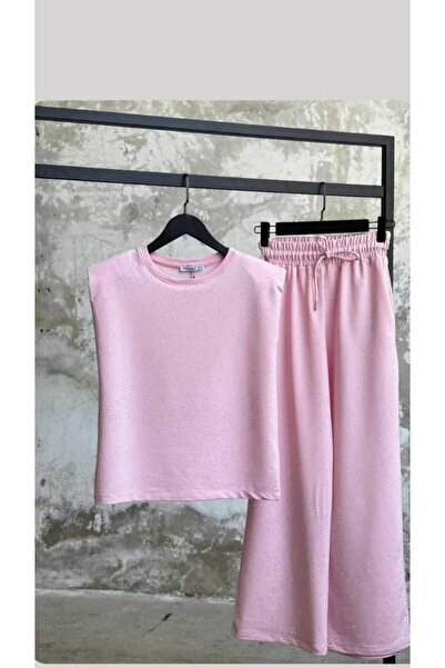 NÜANS MODA Padded Sparkling Tracksuit Set