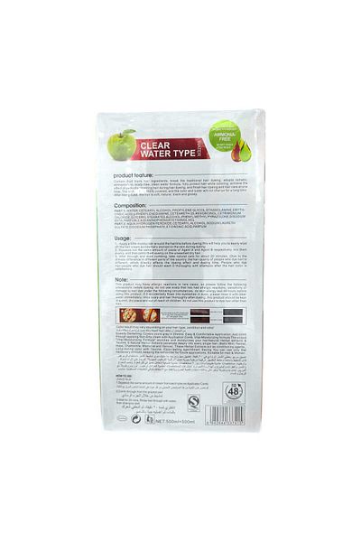MORVON Green Apple Black Hair Dye Cream 500ml + 500ml