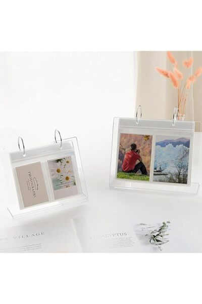 Generic ألبوم صور سطح المكتب من Mesen، قطعتان، ألبوم أكريليك قلاب، 68 جيبًا، ...