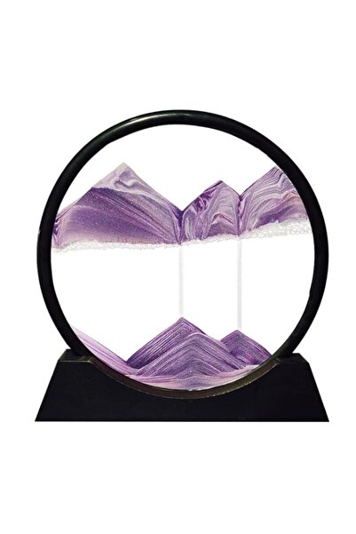 Generic لوحة فنية من رمال أوديرون المتحركة، زجاج دائري ثلاثي الأبعاد، منظر طب...