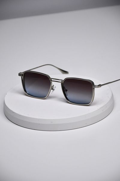 LOOKUP NEW Men's Uv400 Protected Square Steel Stainless Tarnish Metal Sunglasses