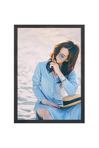 Generic Brand TAME Photo Frame A3, Black Wood Picture Frame With Plexiglass G...