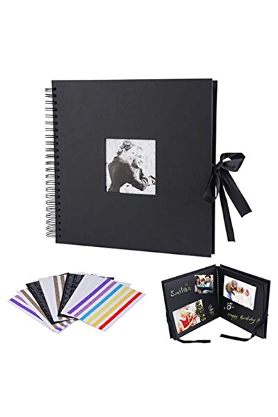 Generic Brand DELFINO 8x8 inch Scrapbook, DIY Photo Album with Photo Opening ...
