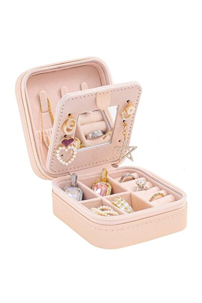 Generic صندوق مجوهرات للسفر من ViBon، منظم لحافظات المجوهرات للفتيات والنساء ...