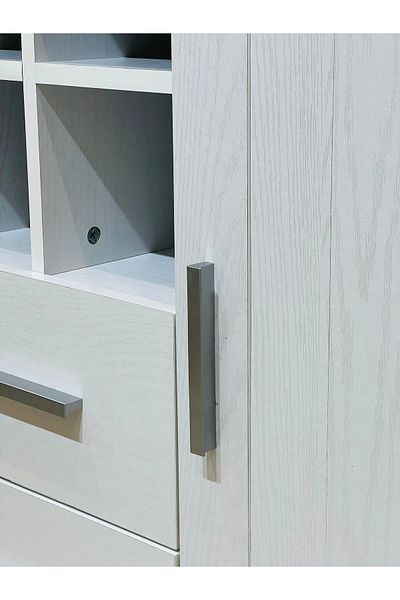 Kreslo Modern coffee cabinet with drawers and display shelves - elegant and highly organized design