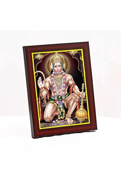 Generic إطار صورة متعرج لورد هانومان جي باجرانجبالي للحائط بحجم طاولة صغير (6...